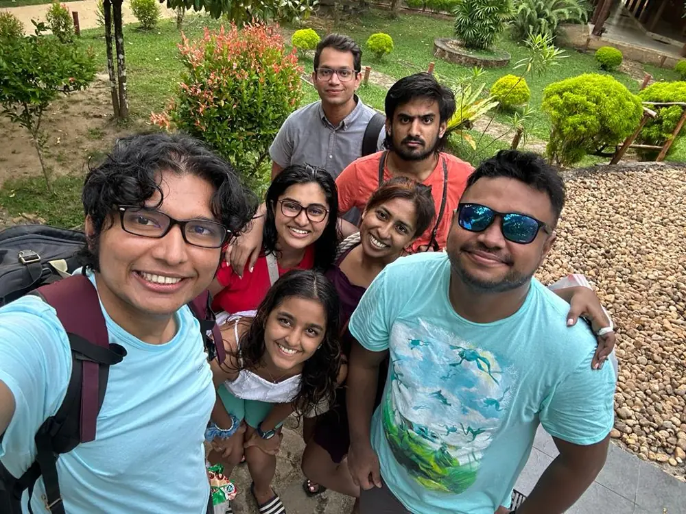 Board members taking a group selfie on their day out