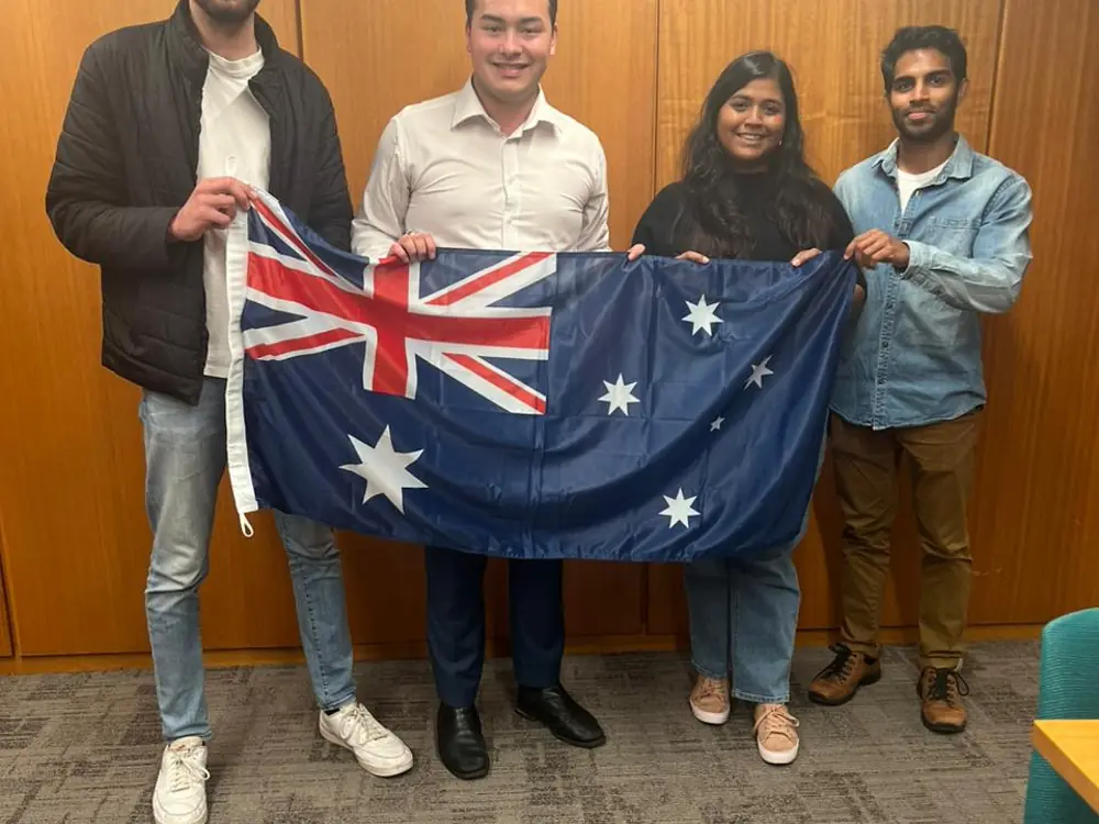 Members with visitors from the Rotary Club of Southwest Sydney