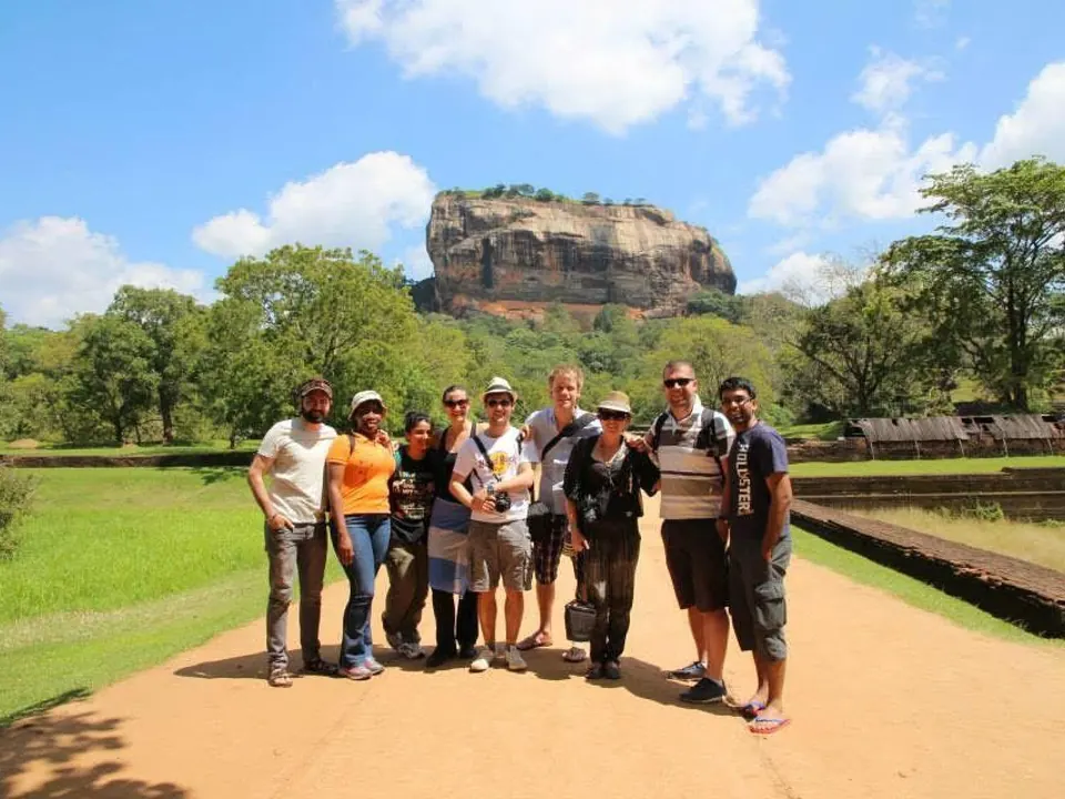 Escape to Paradise participants at Sigiriya